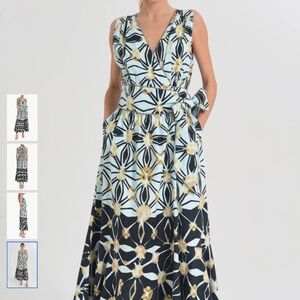 CIEBON Esthella Cotton Maxi Wrap Dress, size M